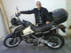 appena arrivato a casa con la moto